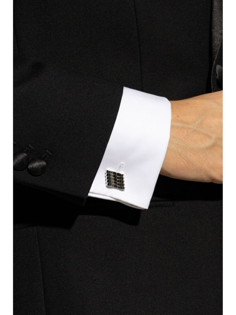 Lanvin silver-tone cufflinks outlook
