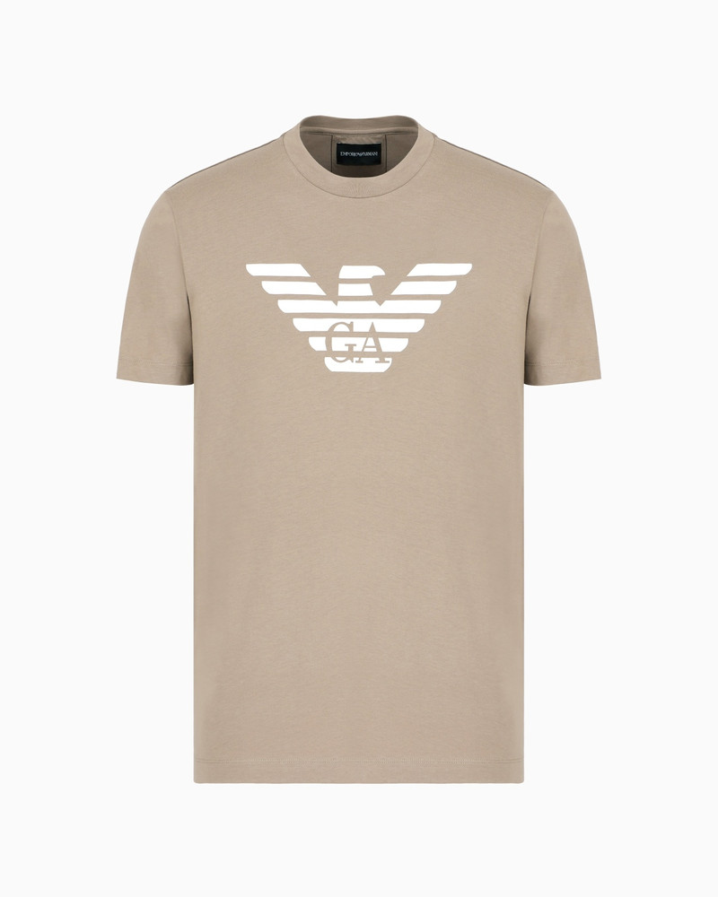 PIMA-JERSEY T-SHIRT WITH LOGO PRINT 1