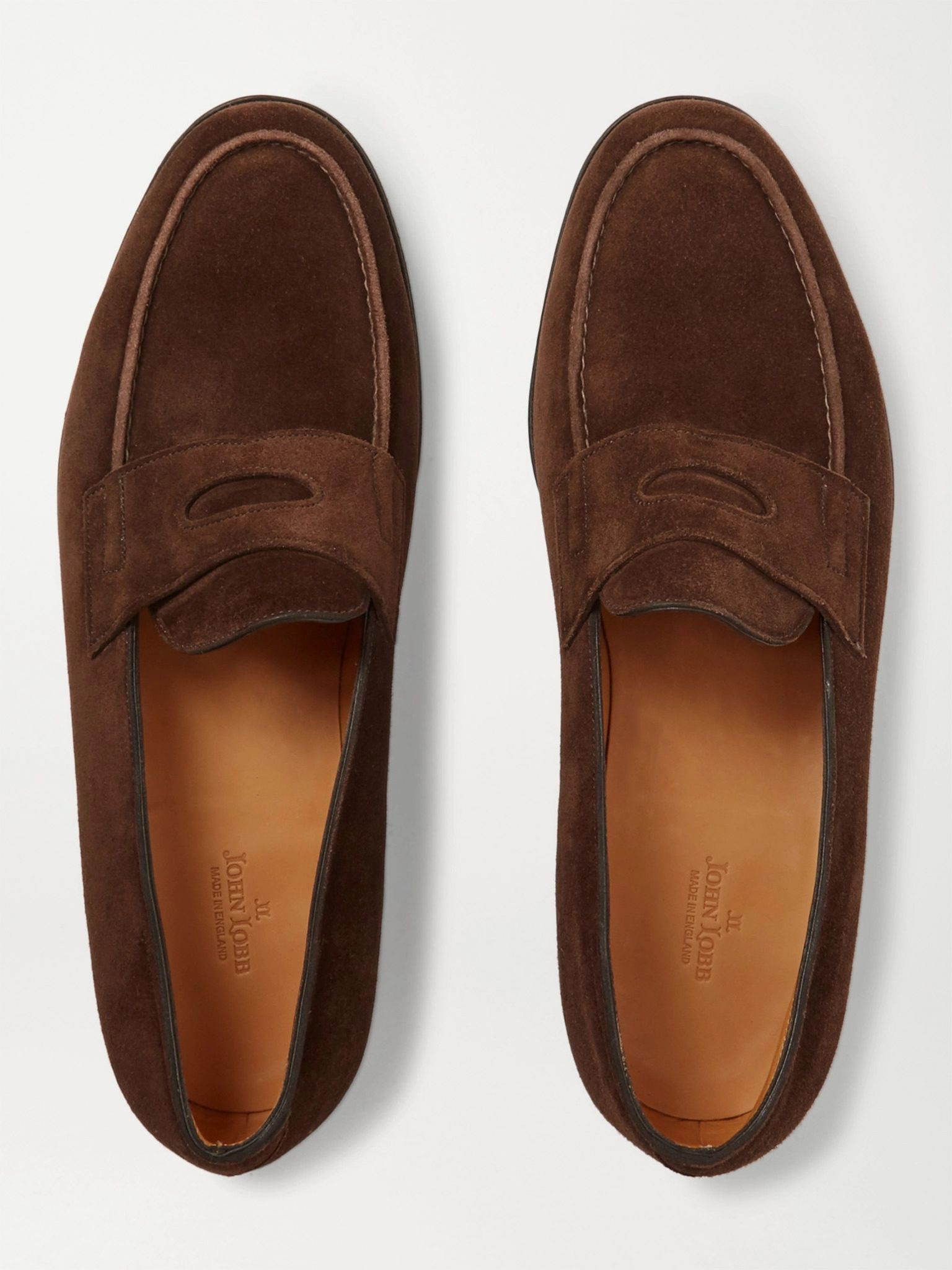 Lopez Suede Penny Loafers Dark brown - 7