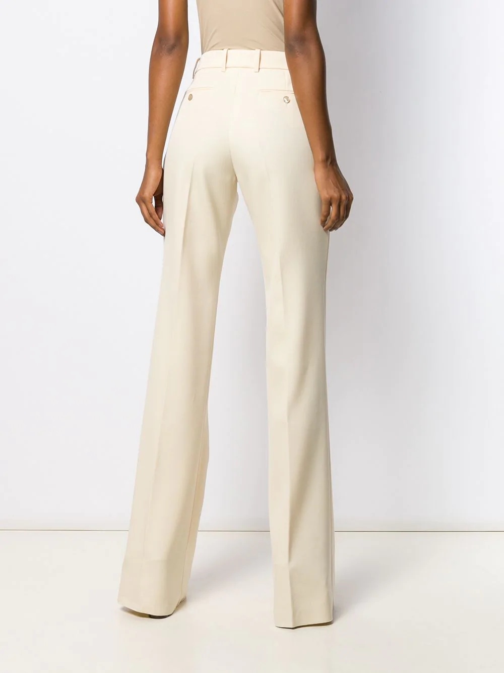 flared tailored trousers - 4