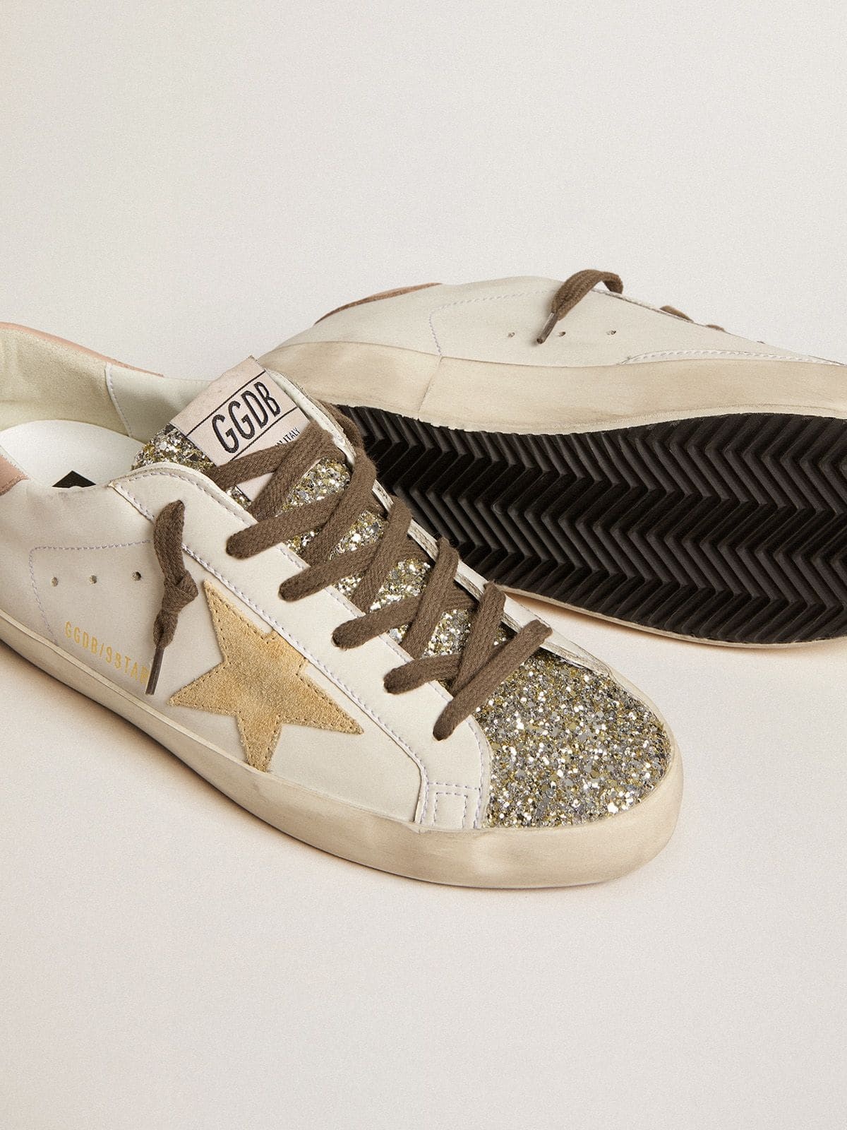 Women’s Bio-based Super-Star with platinum glitter tongue - 3