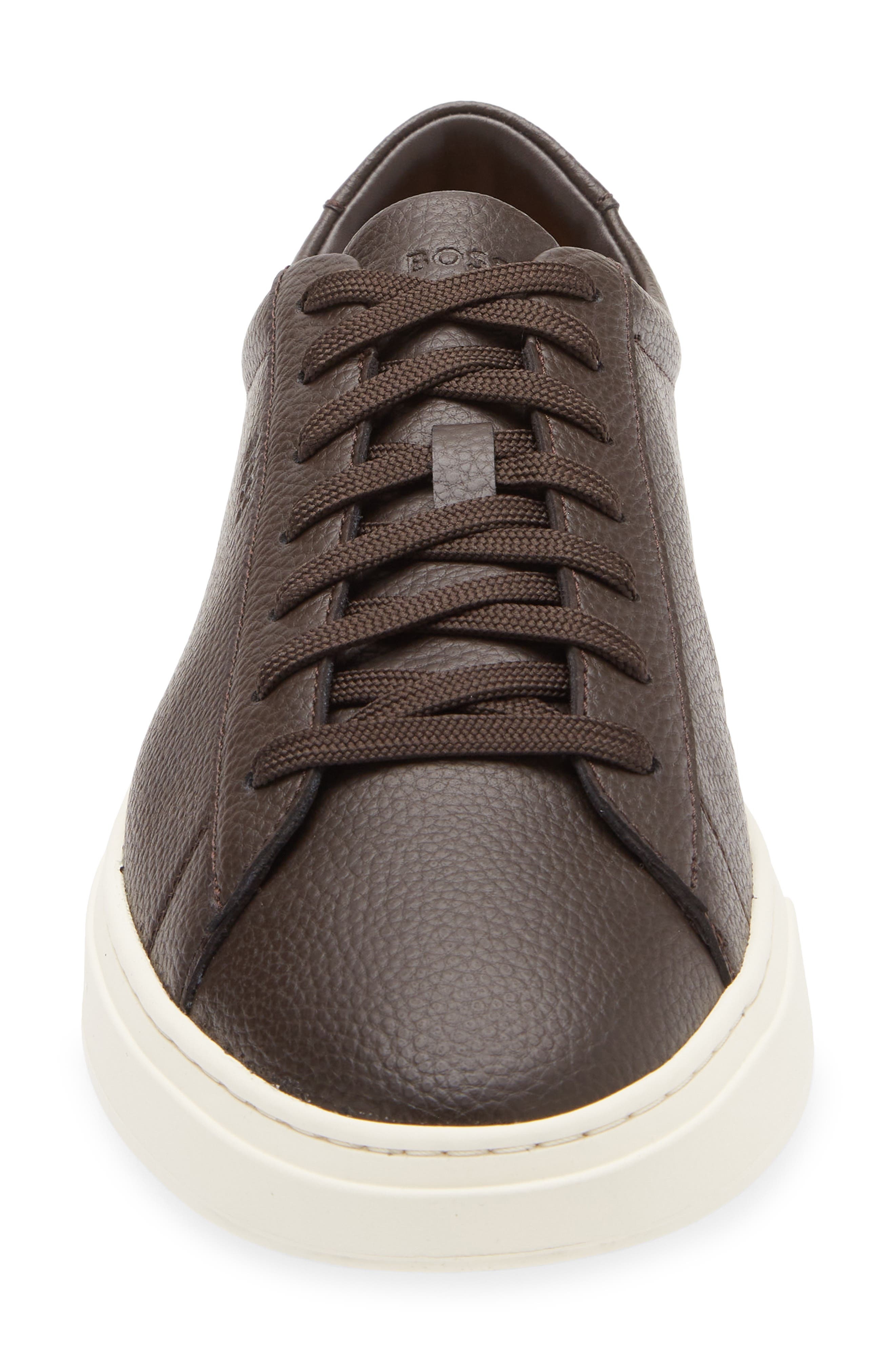 BOSS Kieren Low Top Sneaker in Dark Brown at Nordstrom - 4