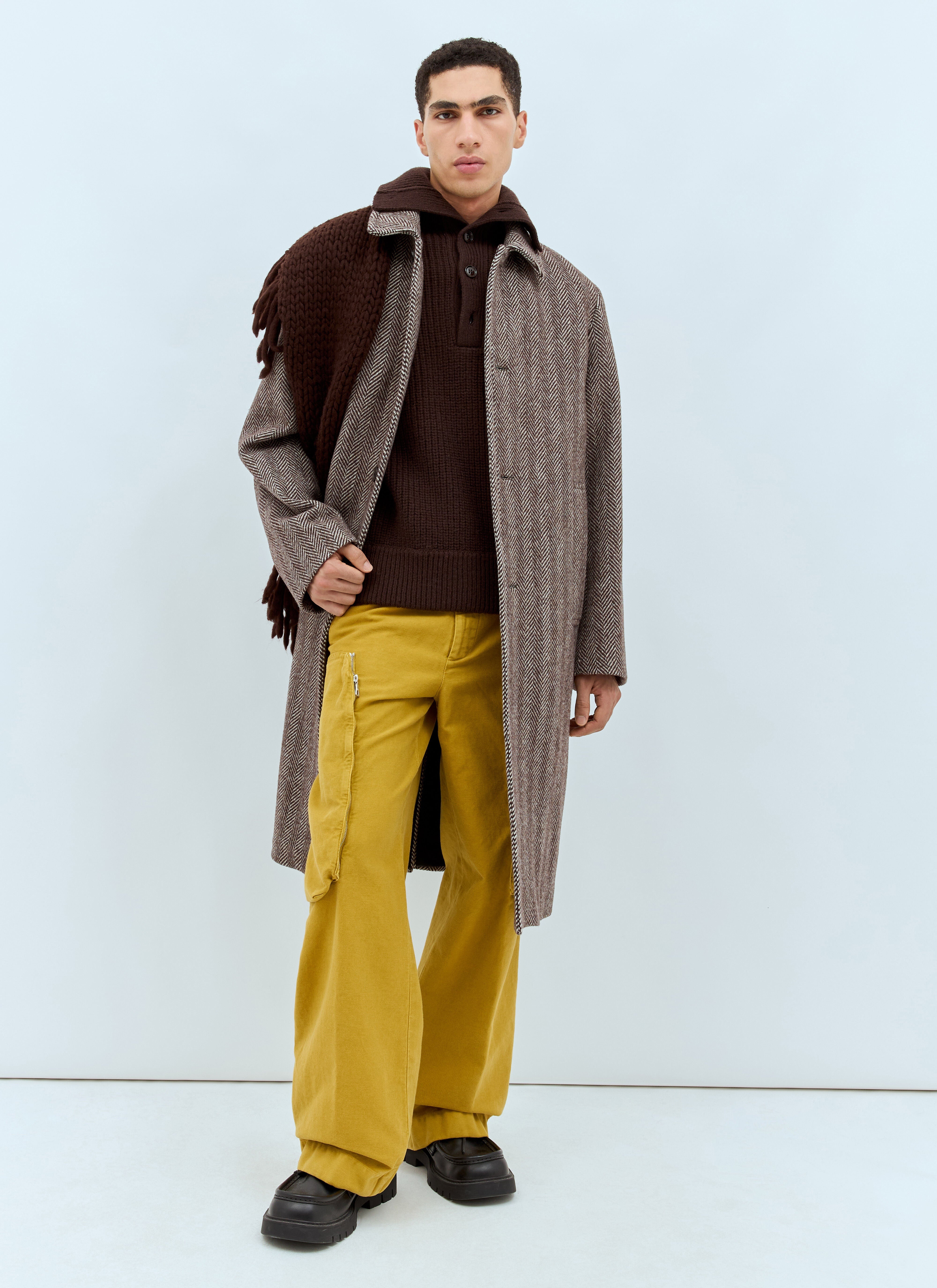 Dries Van Noten Men Drawstring Cargo Pants - 2
