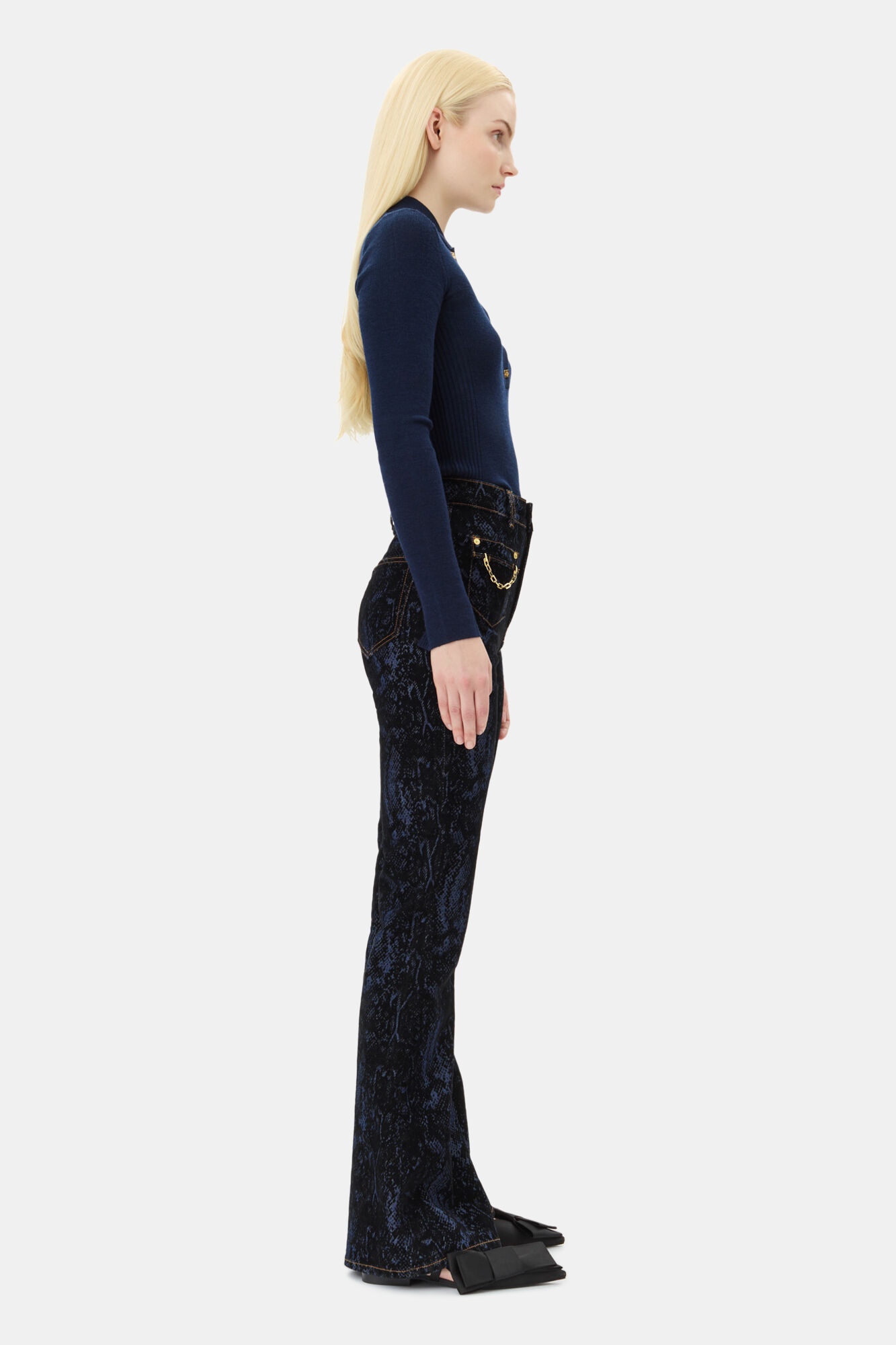 BLUE SNAKE GODDI JEANS - 4