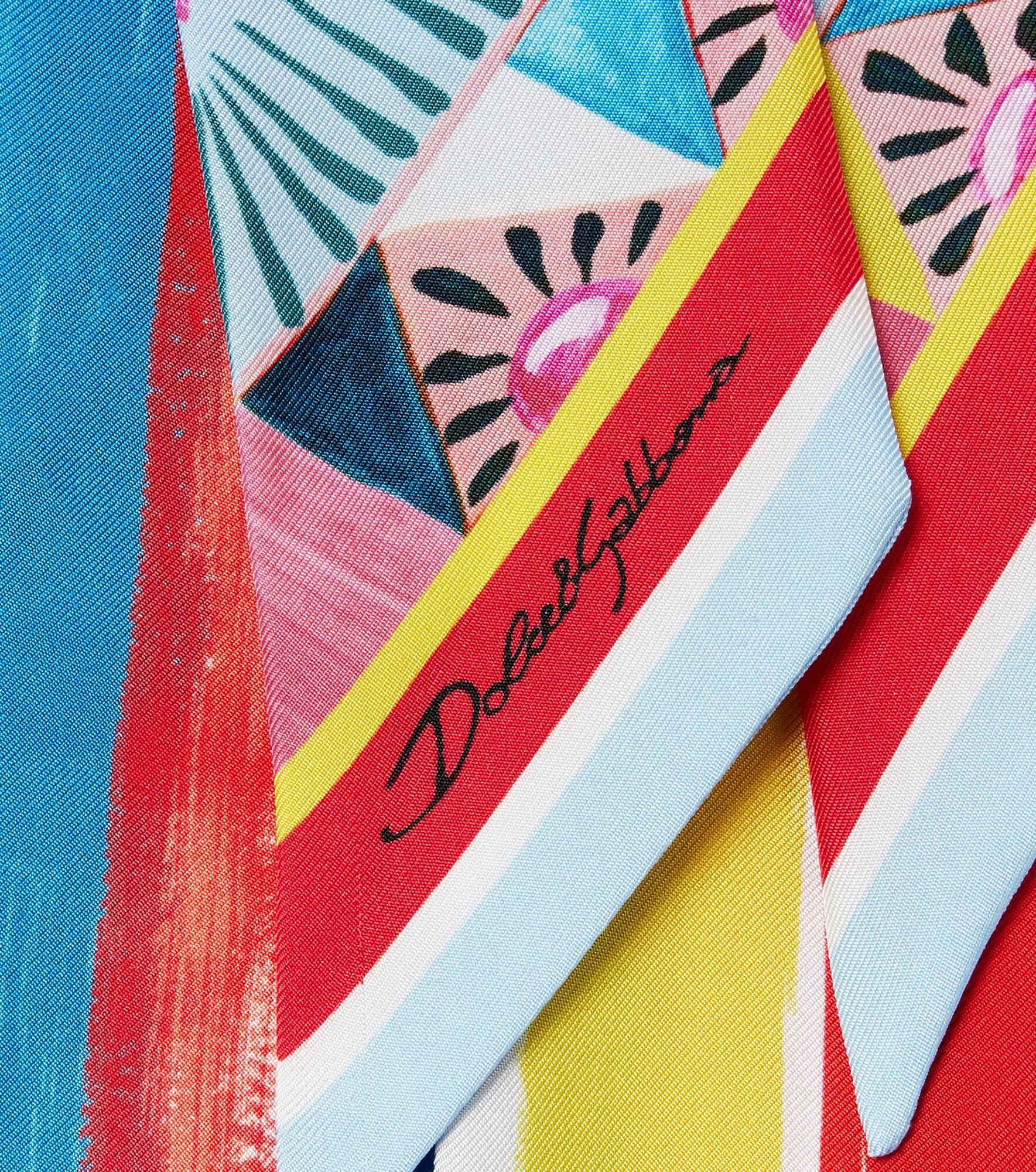 Printed silk twill scarf - 4