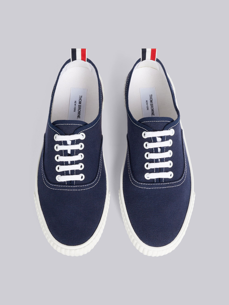 Navy Cotton Canvas Heritage Sneaker 4