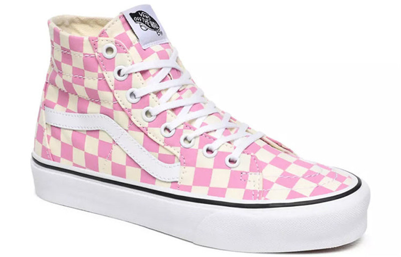 Vans Checkerboard SK8-HI Tapered Shoes Pink VN0A4U16XHV 3