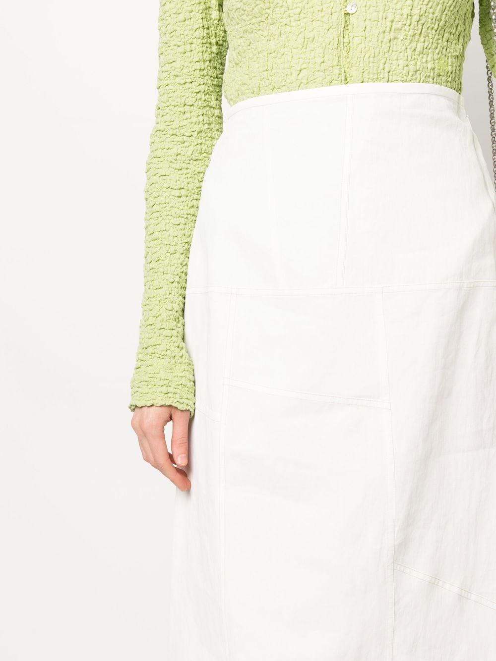flared panelled midi skirt - 5