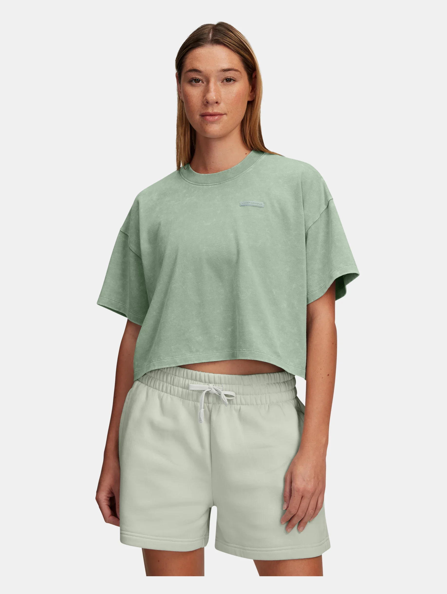 Women's UA Heavyweight Wash Short Sleeve - 1