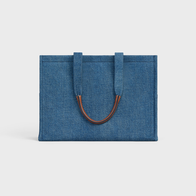Large Cabas Thais in DENIM with celine paris AND CALFSKIN 3