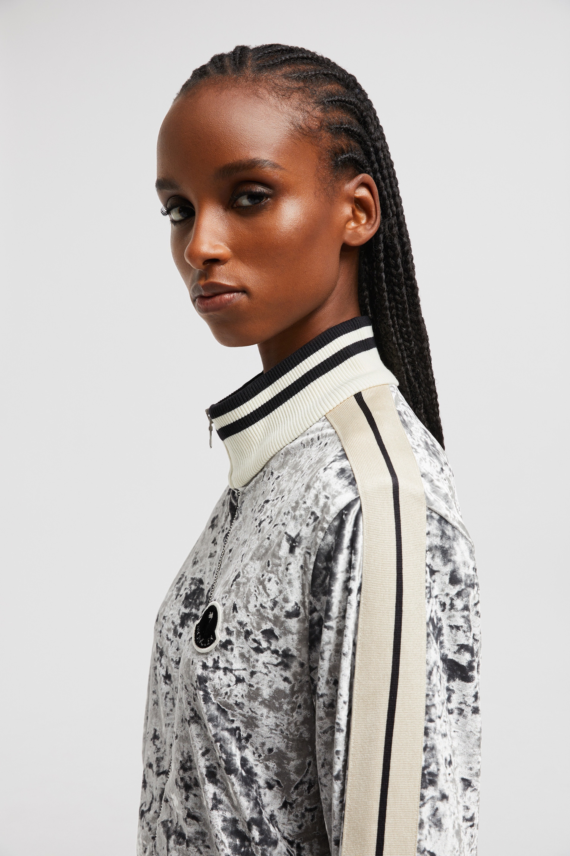 Moncler x Palm Angels Chenille Zip-Up Sweashirt - 4
