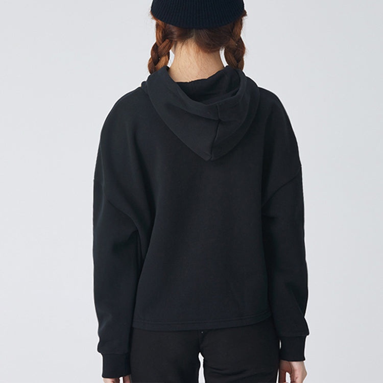 (WMNS) PUMA Metallic Nights Hoodie 'Black Gold' 587148-01 - 4