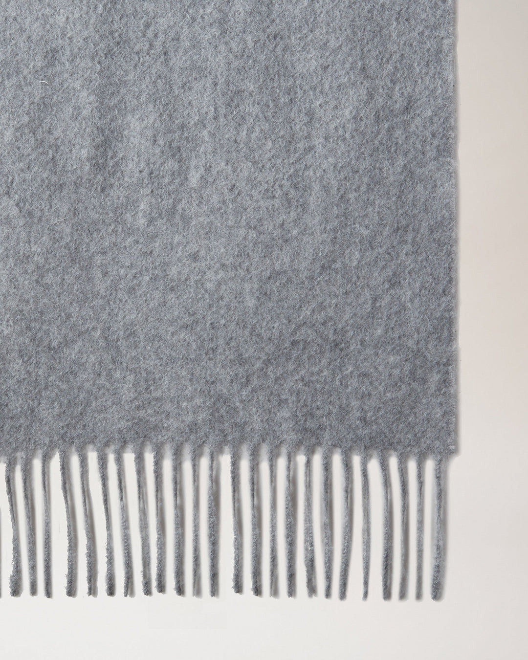 Cashmere Scarf Light Grey Melange Cashmere Wool - 3