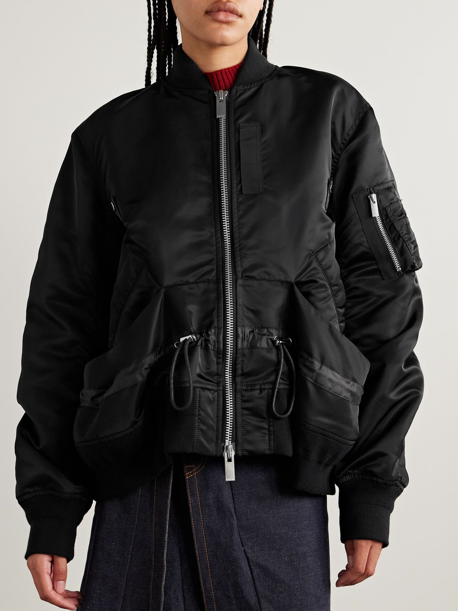 Shell bomber jacket Black - 3