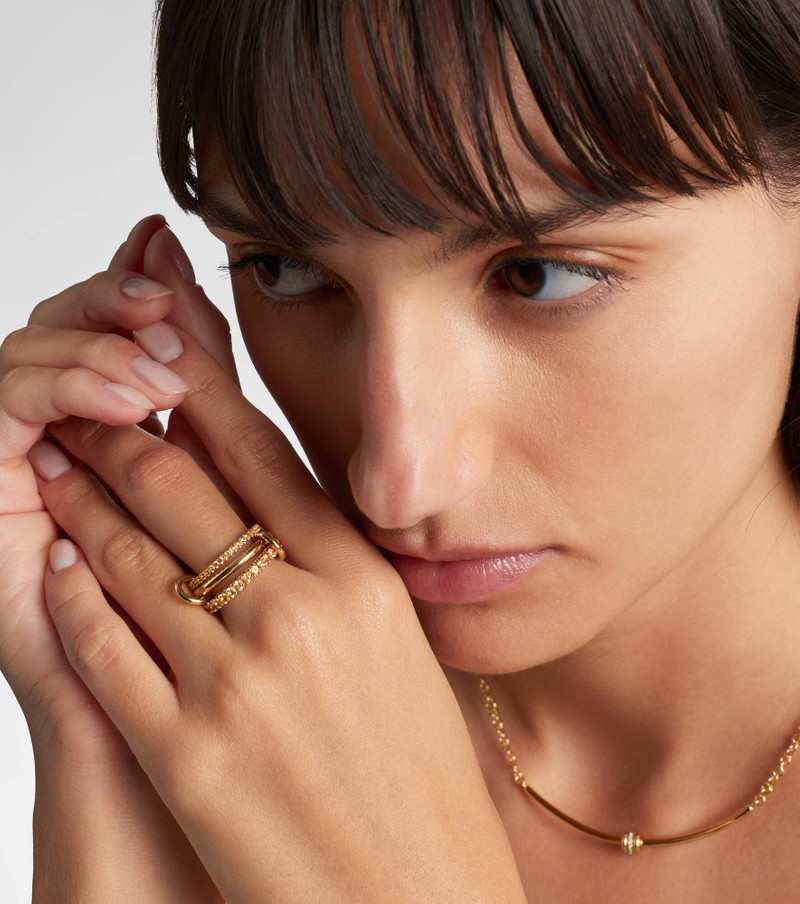 Spinelli Kilcollin Norah Ombré 18kt gold ring with sapphires outlook