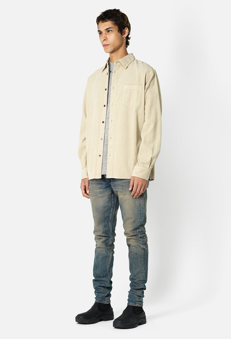 CORDUROY CLOAK BUTTON UP - 5