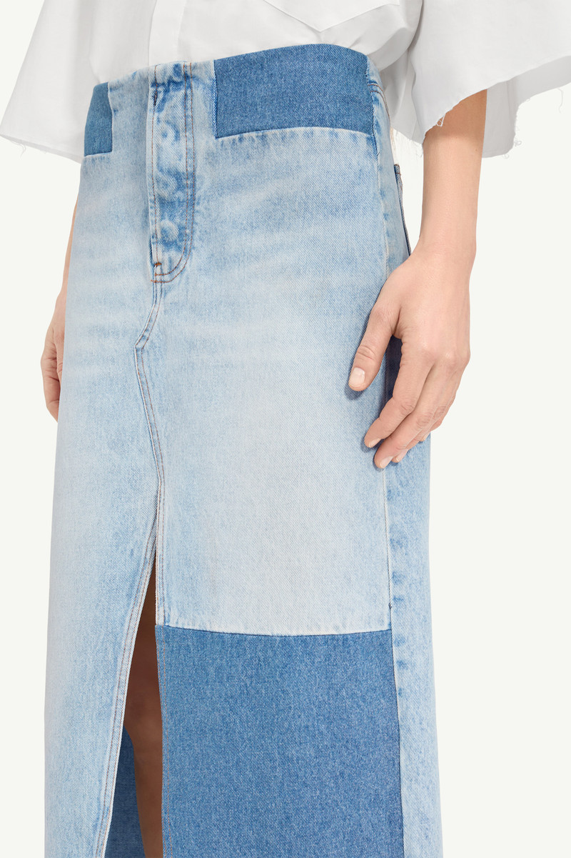 Long Denim Skirt 4