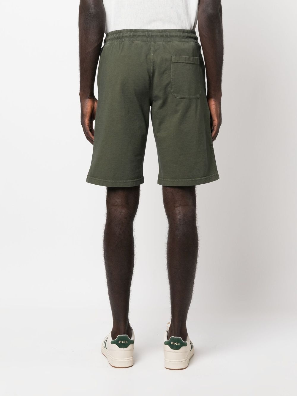 logo-patch drawstring-waistband shorts - 4