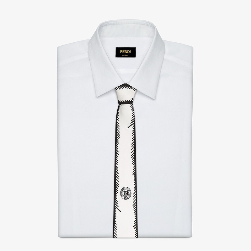 FENDI Fendi Roma Joshua Vides silk tie outlook