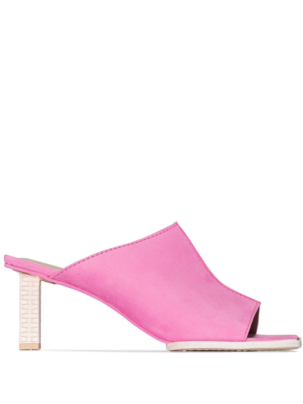 80mm  square-toe mules - 1