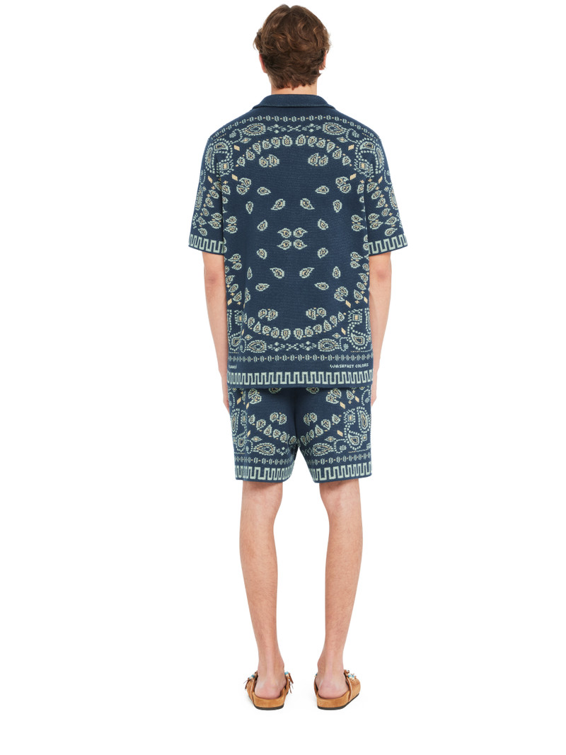 Cotton Piquet Bandana Shirt 6