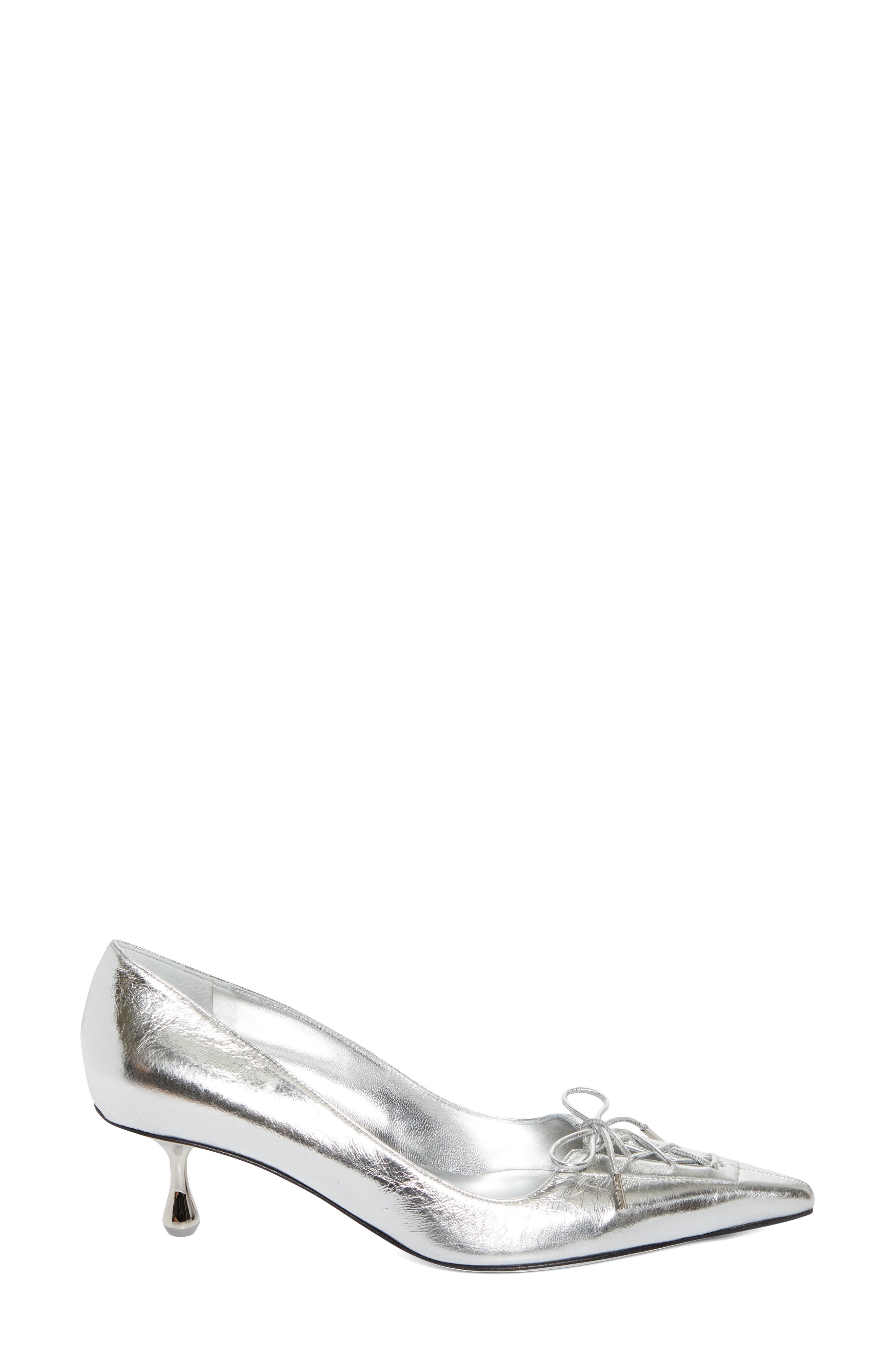 Jimmy Choo Scarlett Pointed Toe Pump in Silver at Nordstrom - 3