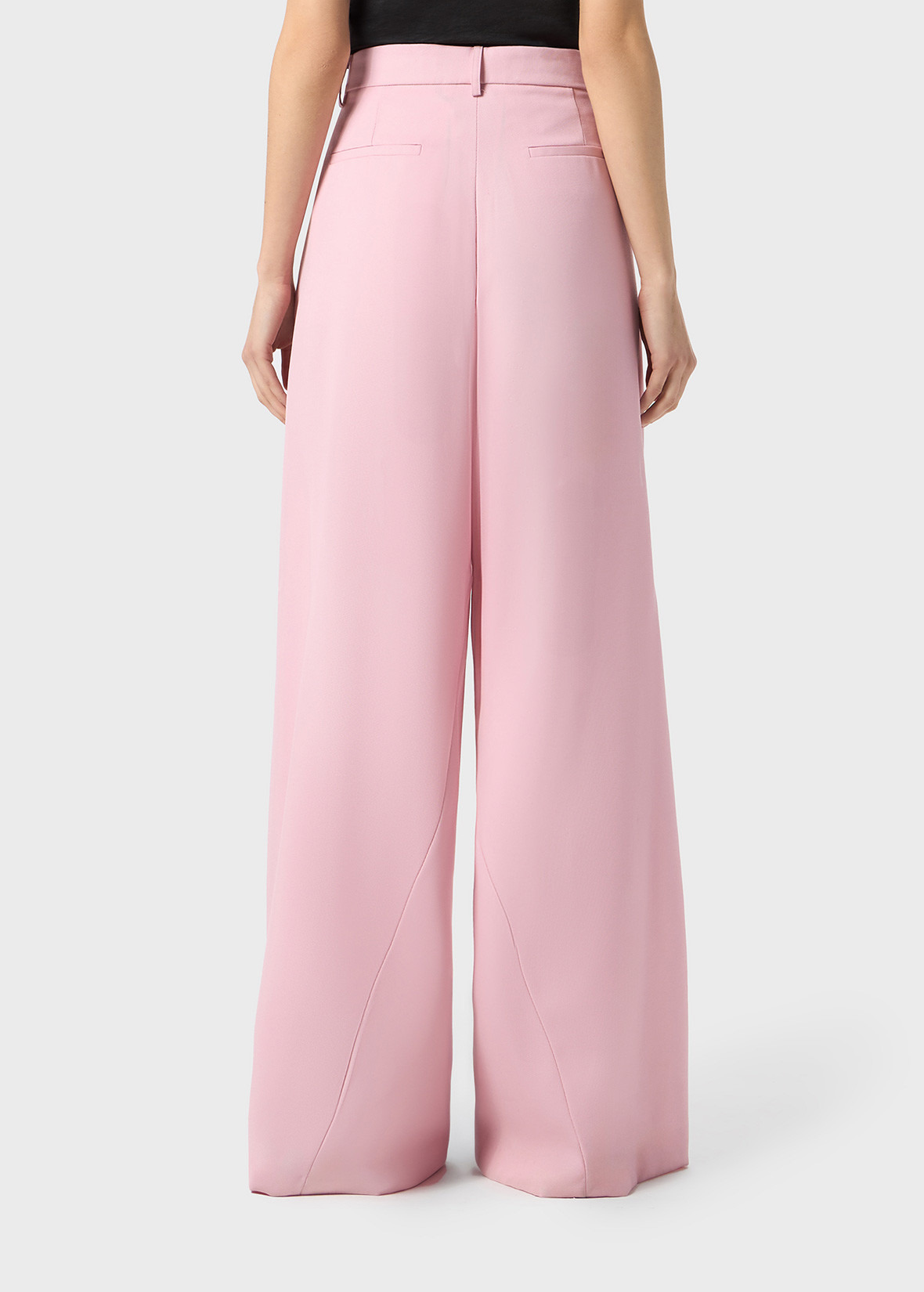 SUPERWIDE-LEG PANTS IN GRAIN DE POUDRE WOOL - 4
