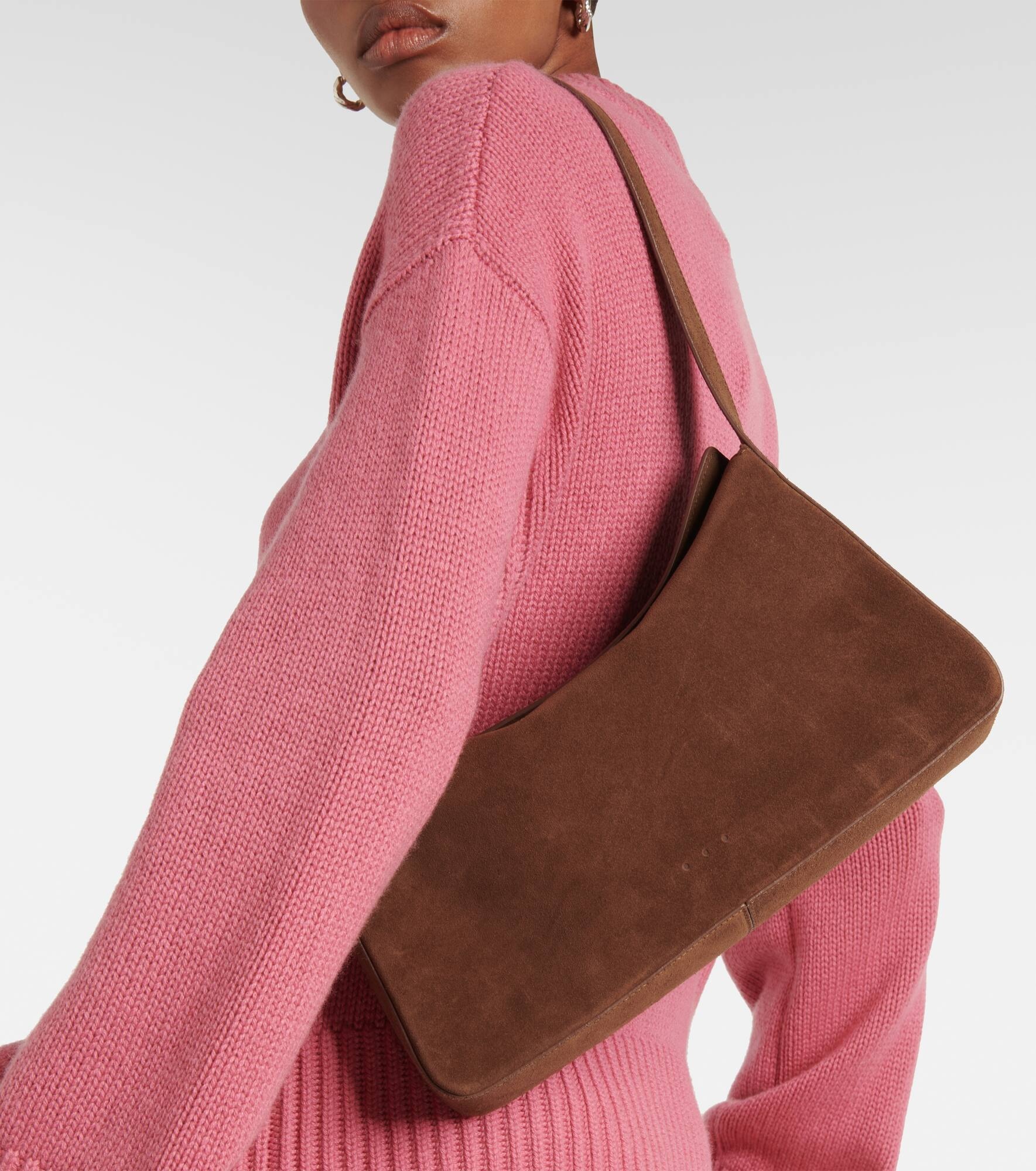 Suede shoulder bag - 2