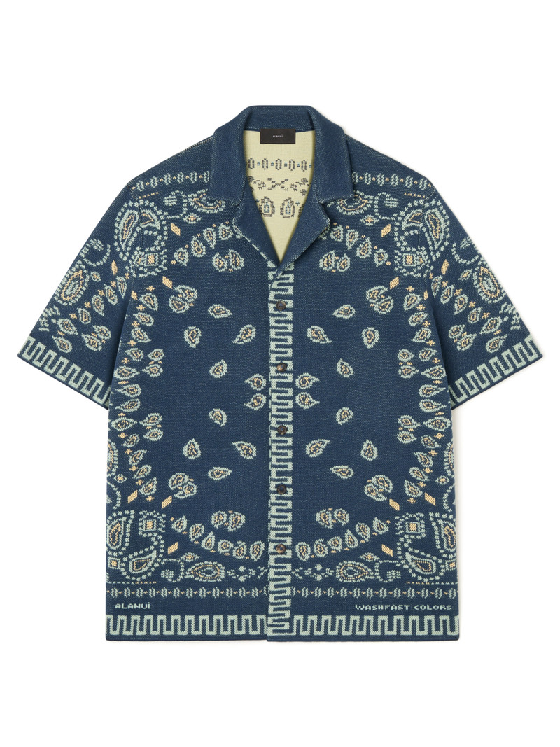 Cotton Piquet Bandana Shirt 1