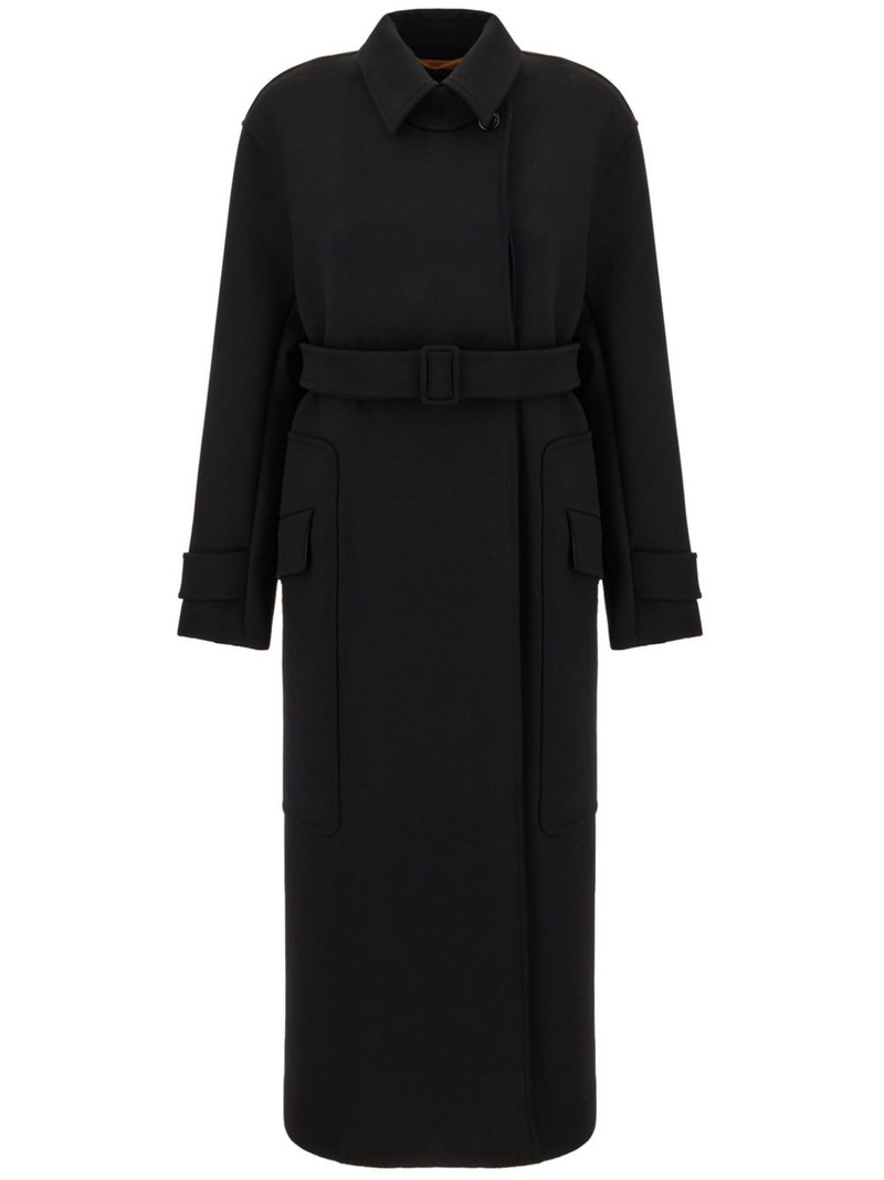 belted long coat 1