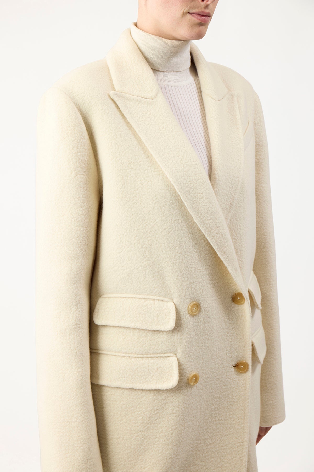 Reed Coat in Recycled Cashmere Felt - 5