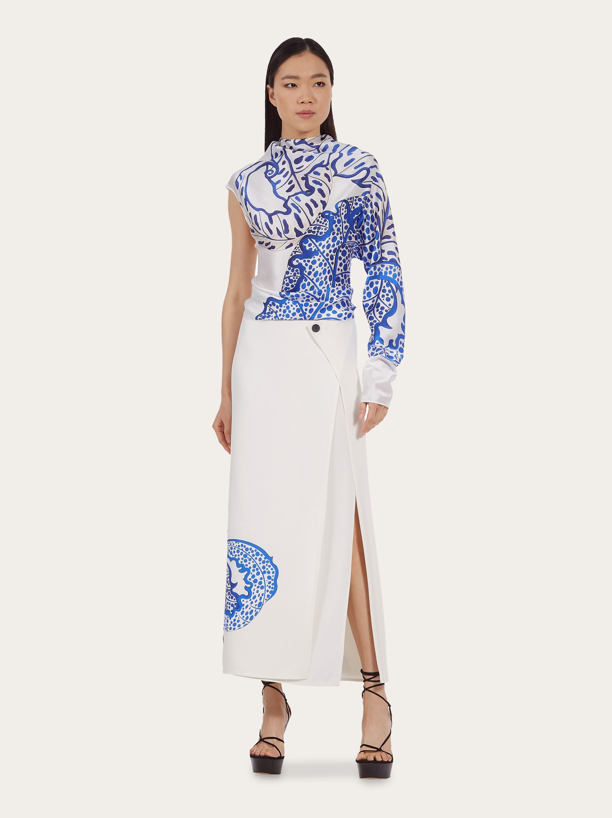 Asymmetric satin top - 6