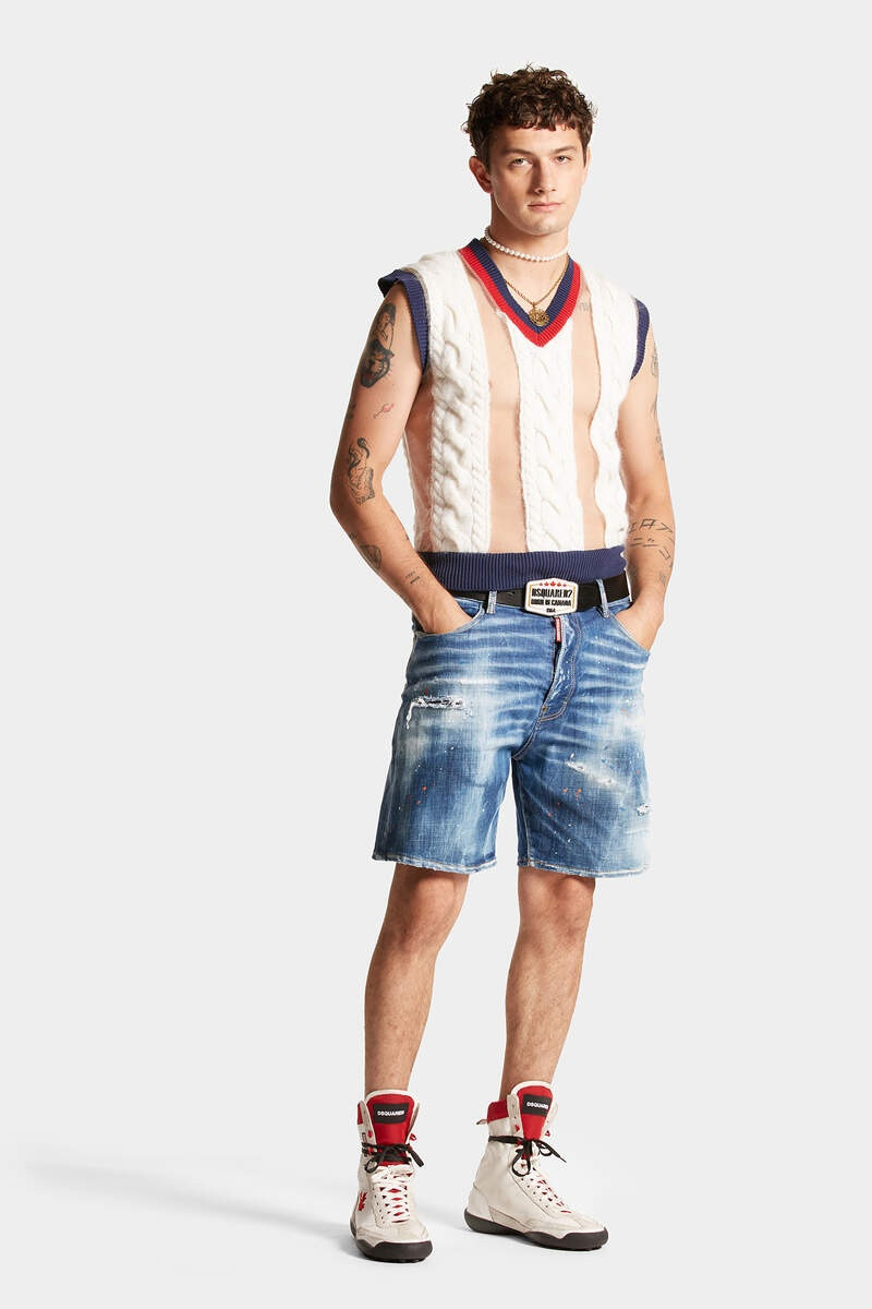 MOHAIR CABLE-KNIT VEST 6