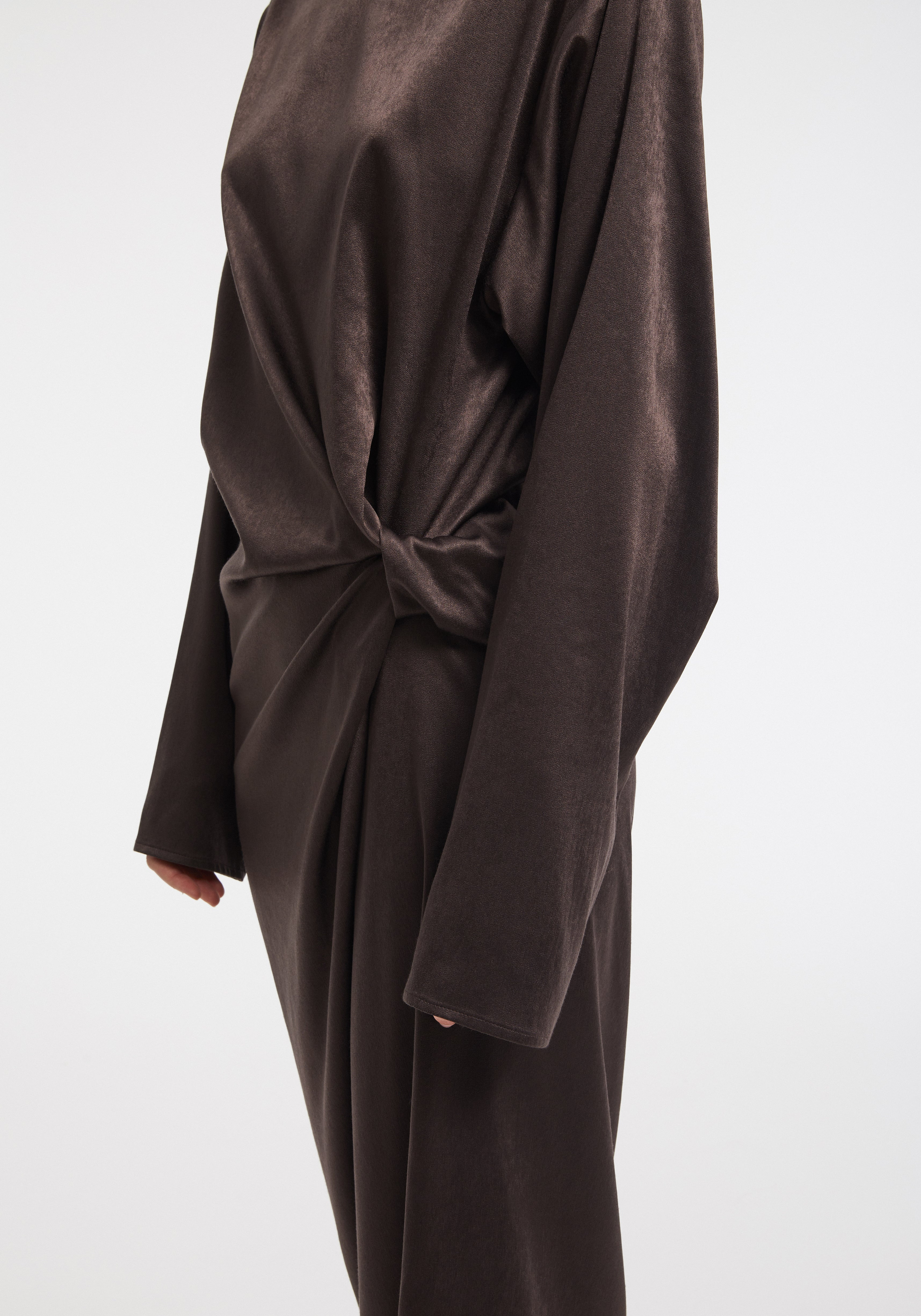STEAM
Knot-detail satin midi dress - 2