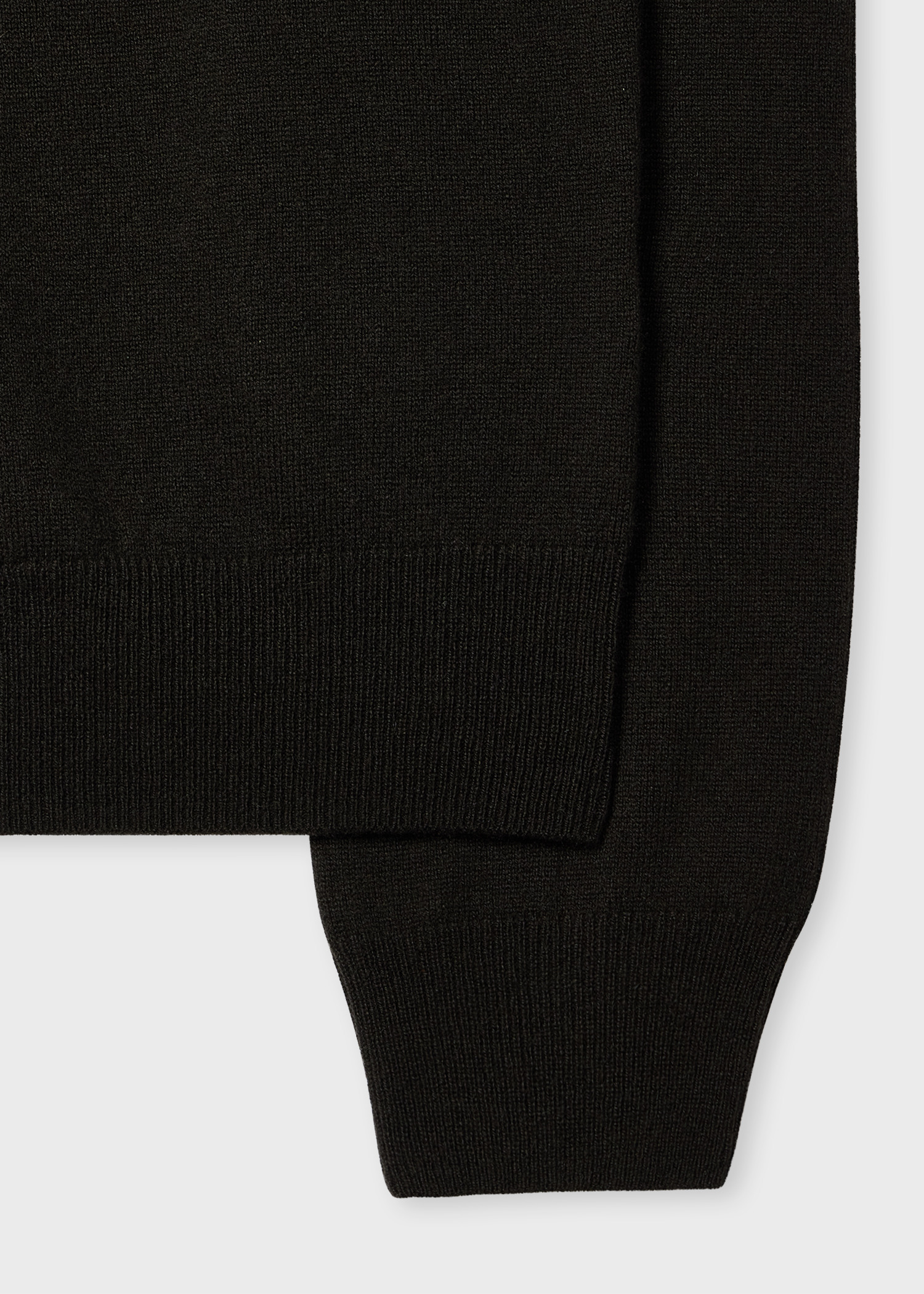 Dark Khaki Cashmere Roll Neck Sweater - 2