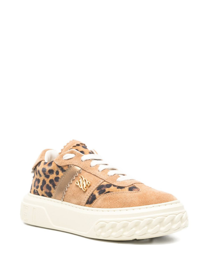 CASADEI leopard-print logo-detail sneakers outlook