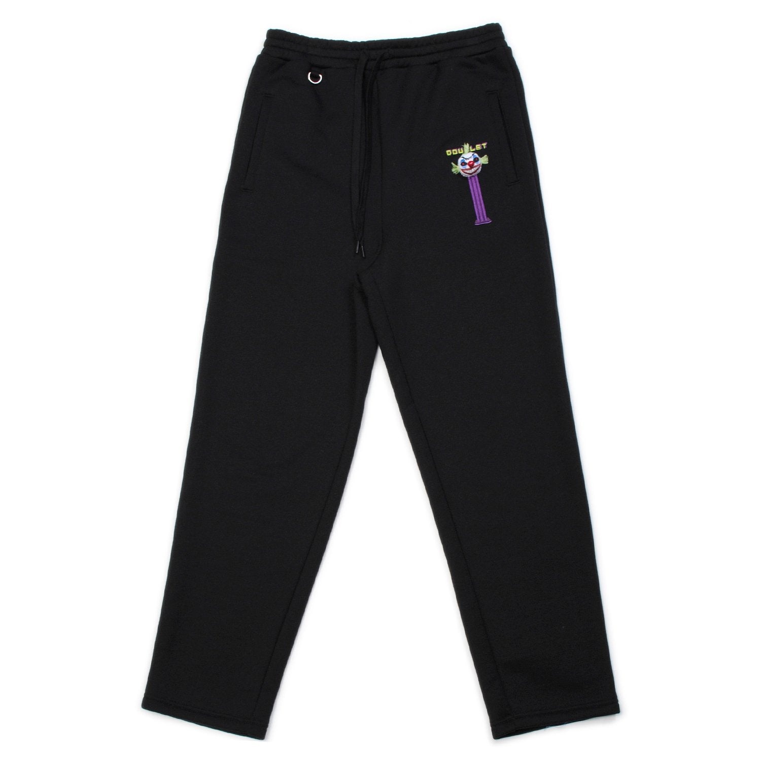 PUPPET EMBROIDERY SWEAT PANTS / BLK - 1