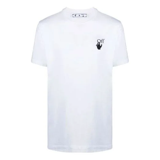 Off-White SS21 Arrow Short Sleeve Loose Fit White OMAA027S21JER0050110 - 1