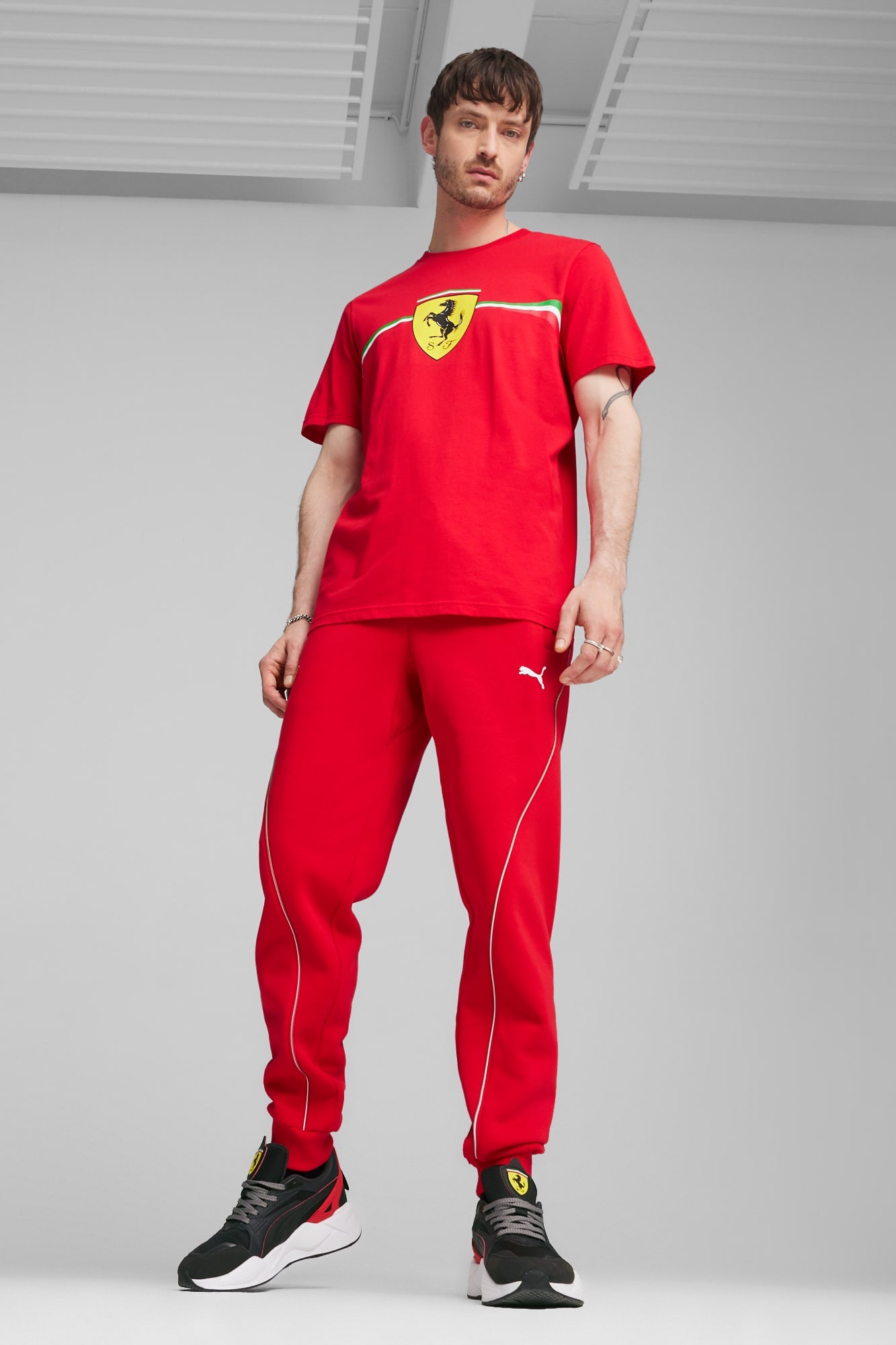 Scuderia Ferrari Men's Motorsport Race Sweat Pants - 4