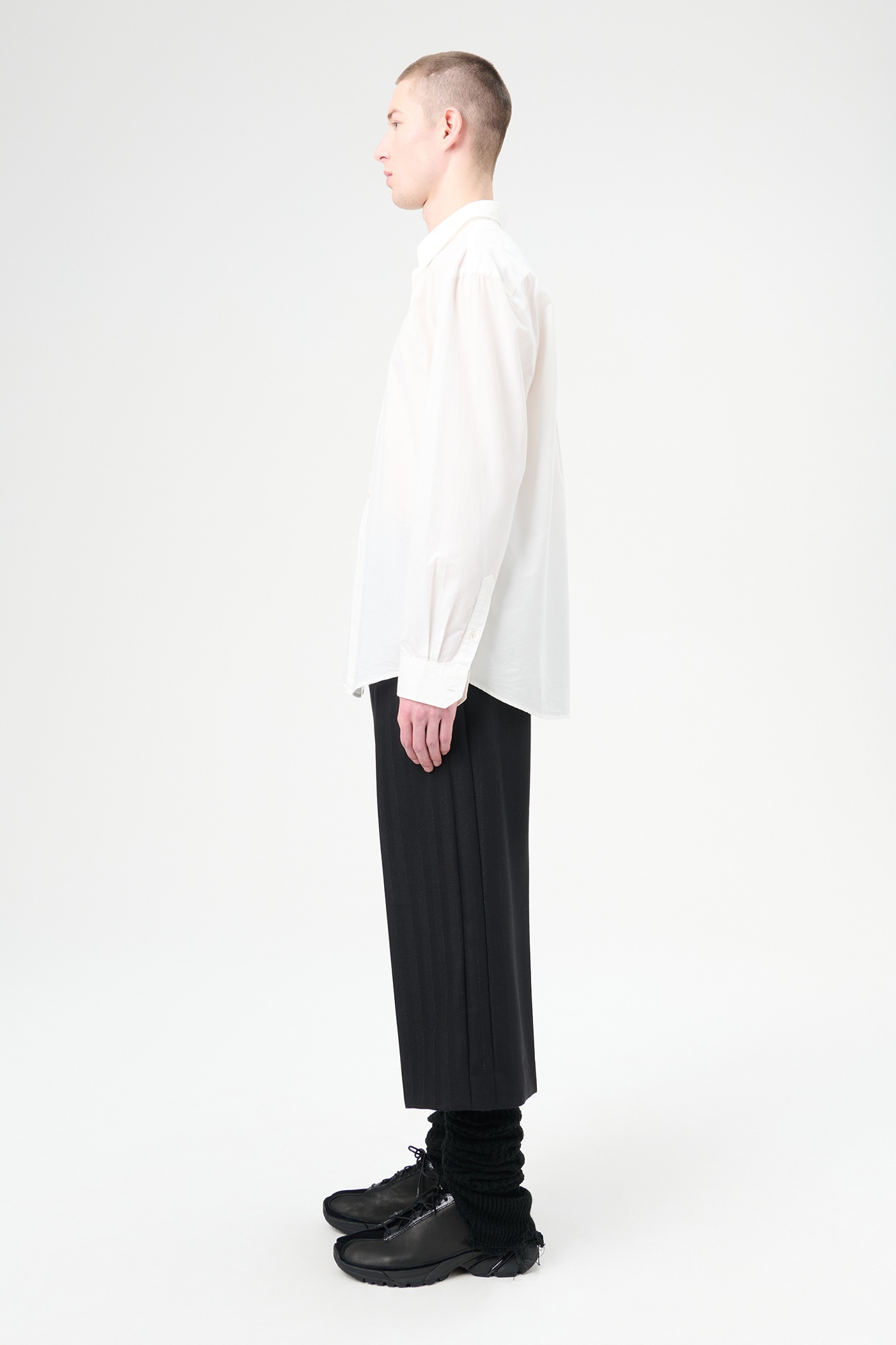 Formal Shirt White Peached Cupro Poplin - 4