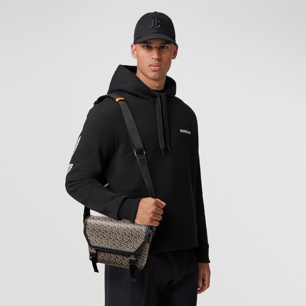 Monogram Print and Leather Small Messenger Bag 2