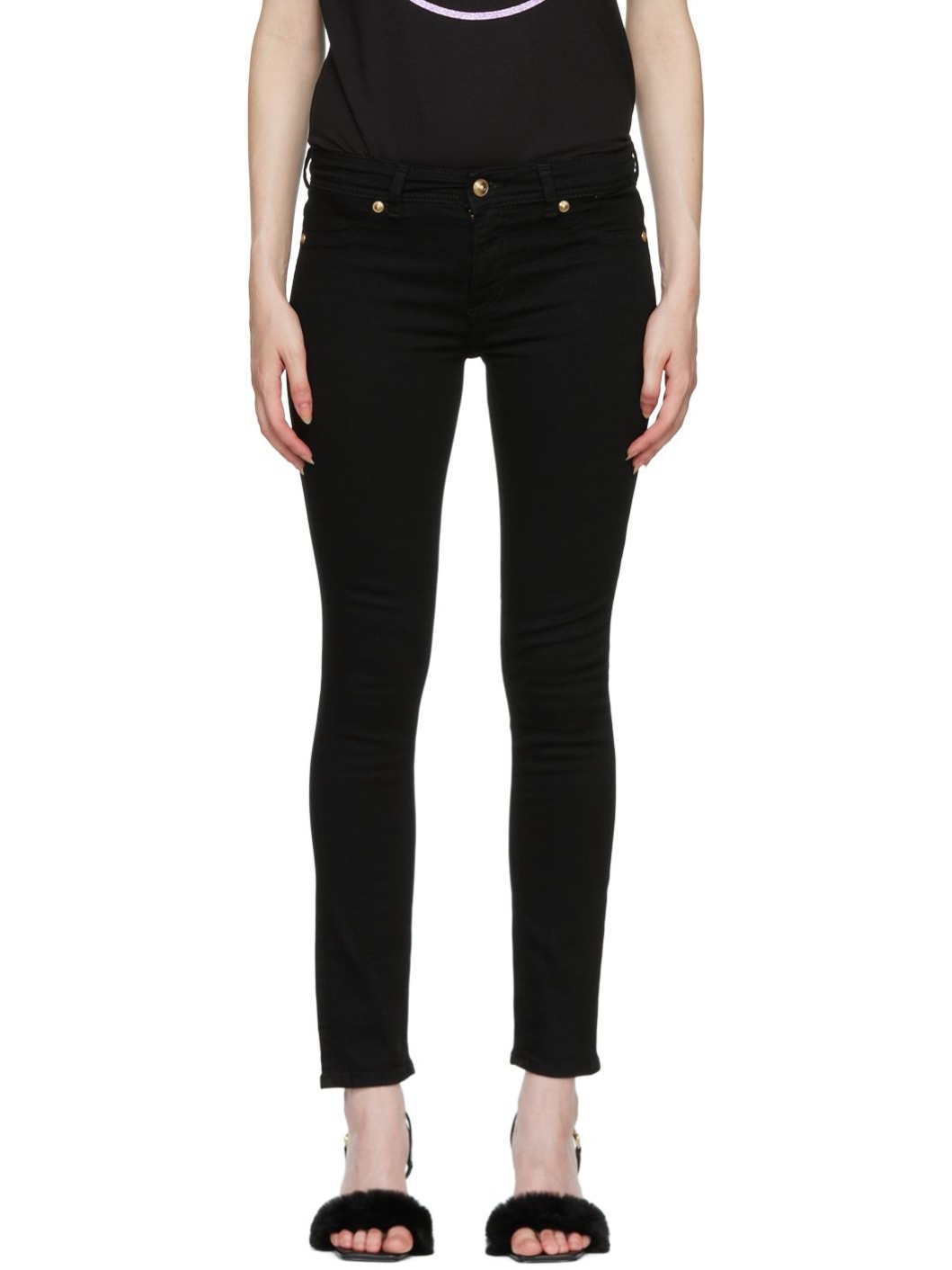 Black Slim-Fit Jeans - 1