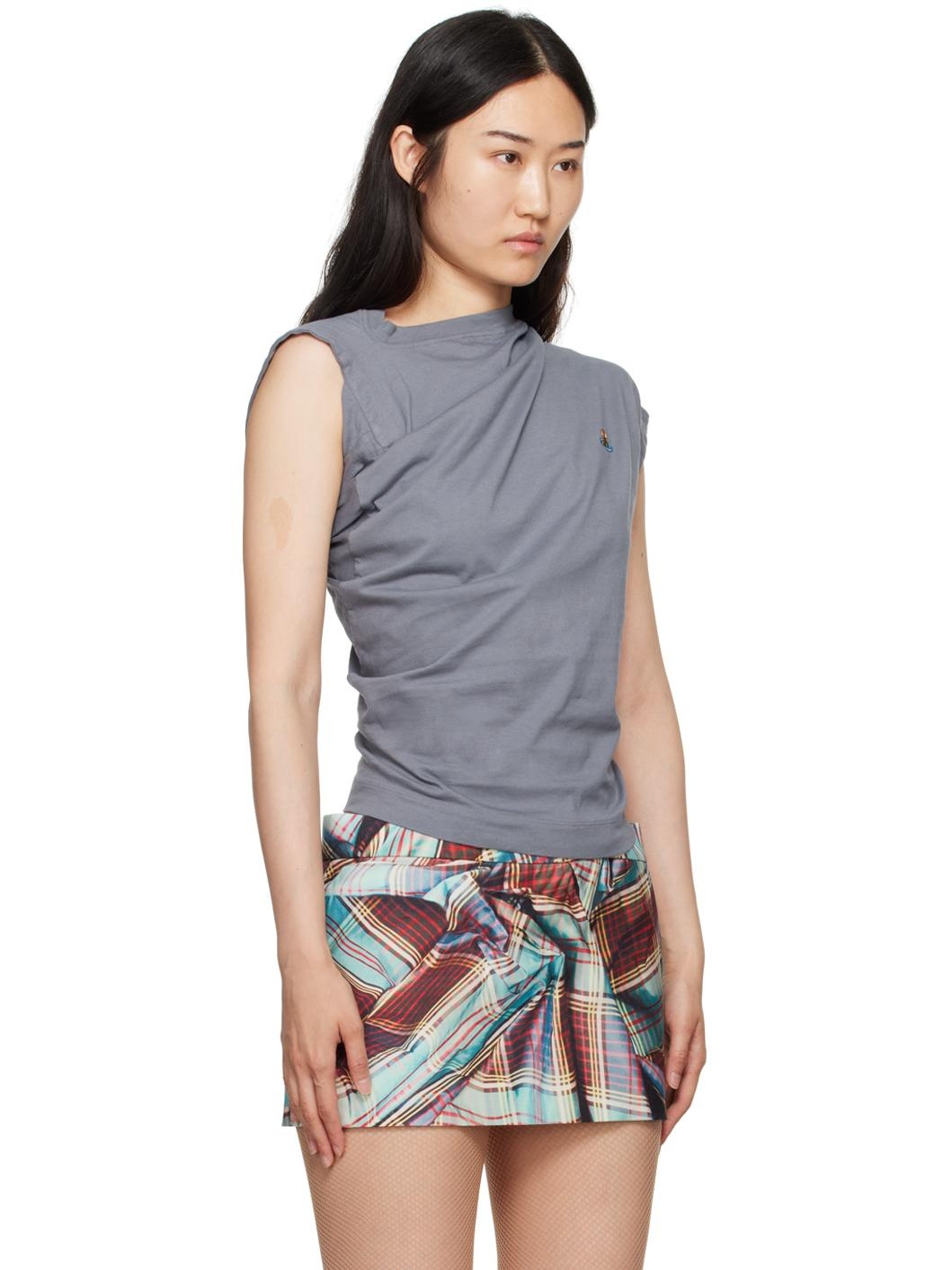 【Vivienne Westwood】グレー Hebo Tシャツ Vivienne Westwood Gray Hebo T-Shirt | REVERSIBLE