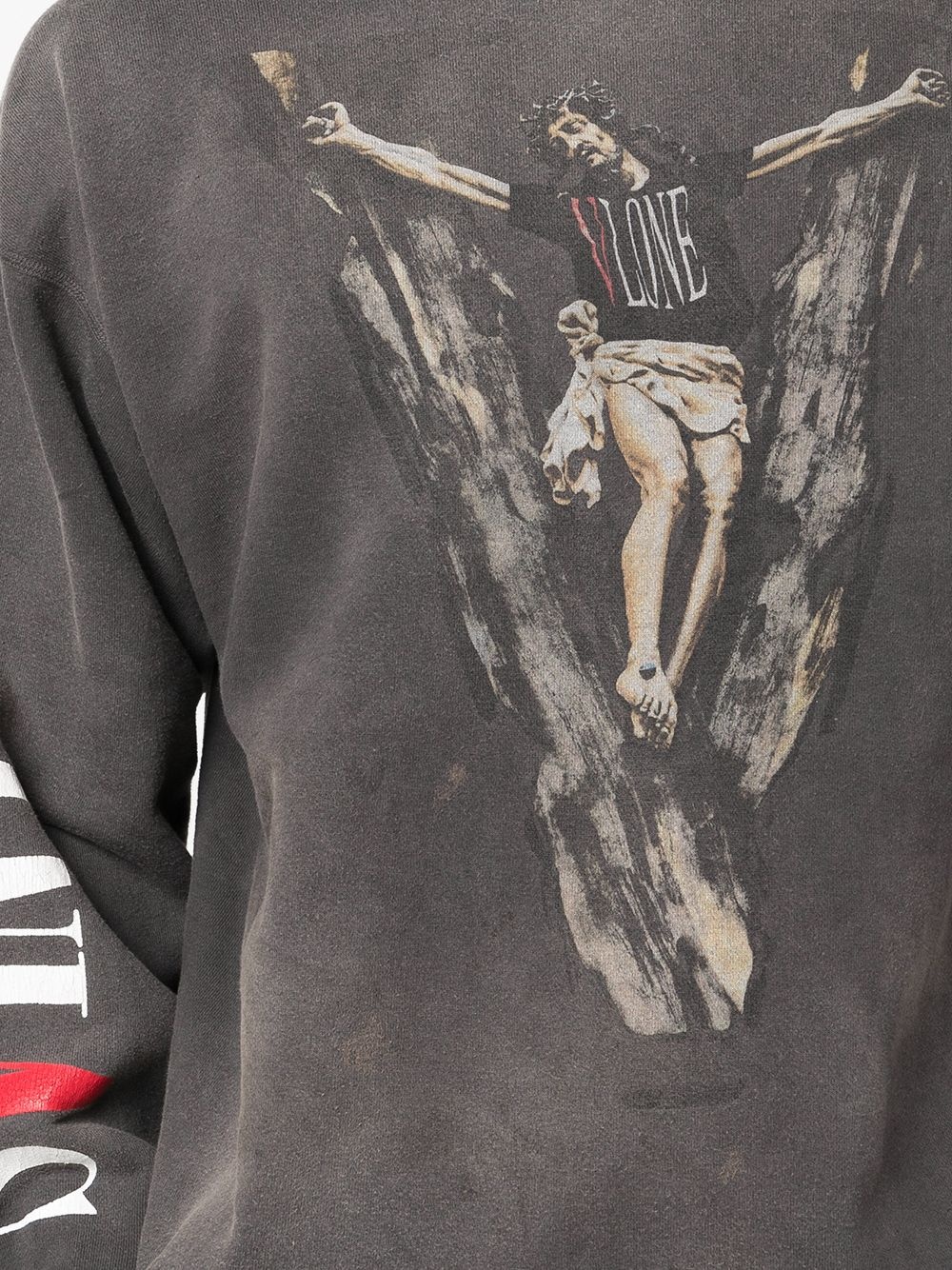 graphic-print cotton hoodie - 5