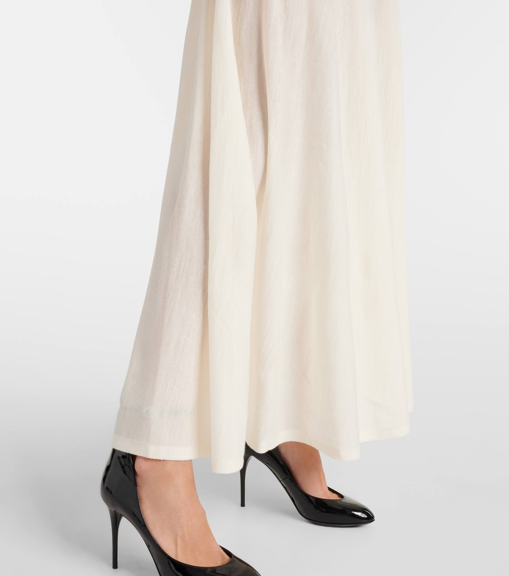 Wool-blend midi skirt - 5