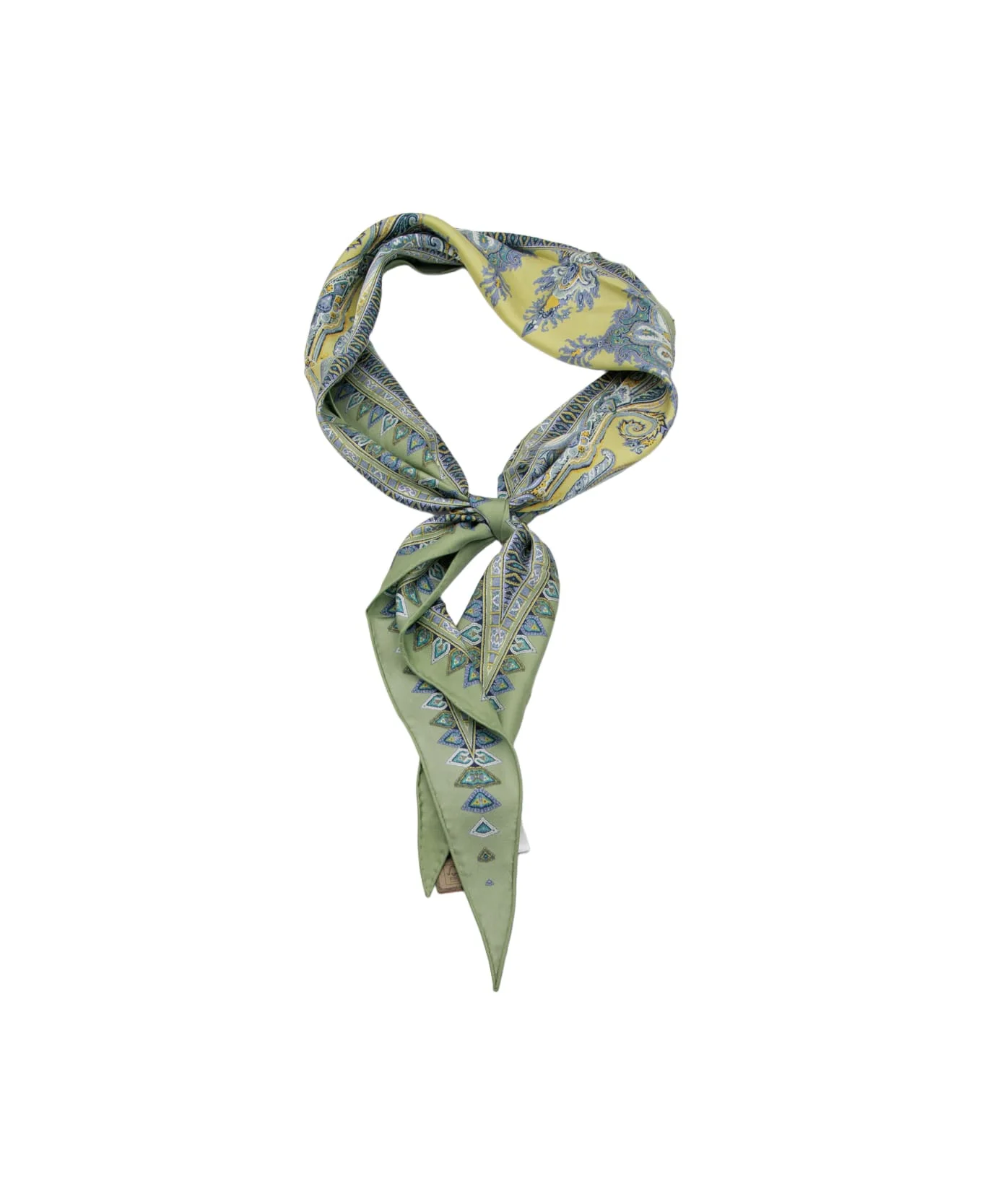 Multicolor Silk Scarf - 1