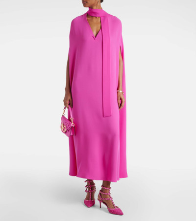 Valentino VGold caped silk maxi dress outlook