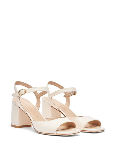 Stuart Weitzman 75mm Tia leather sandals outlook