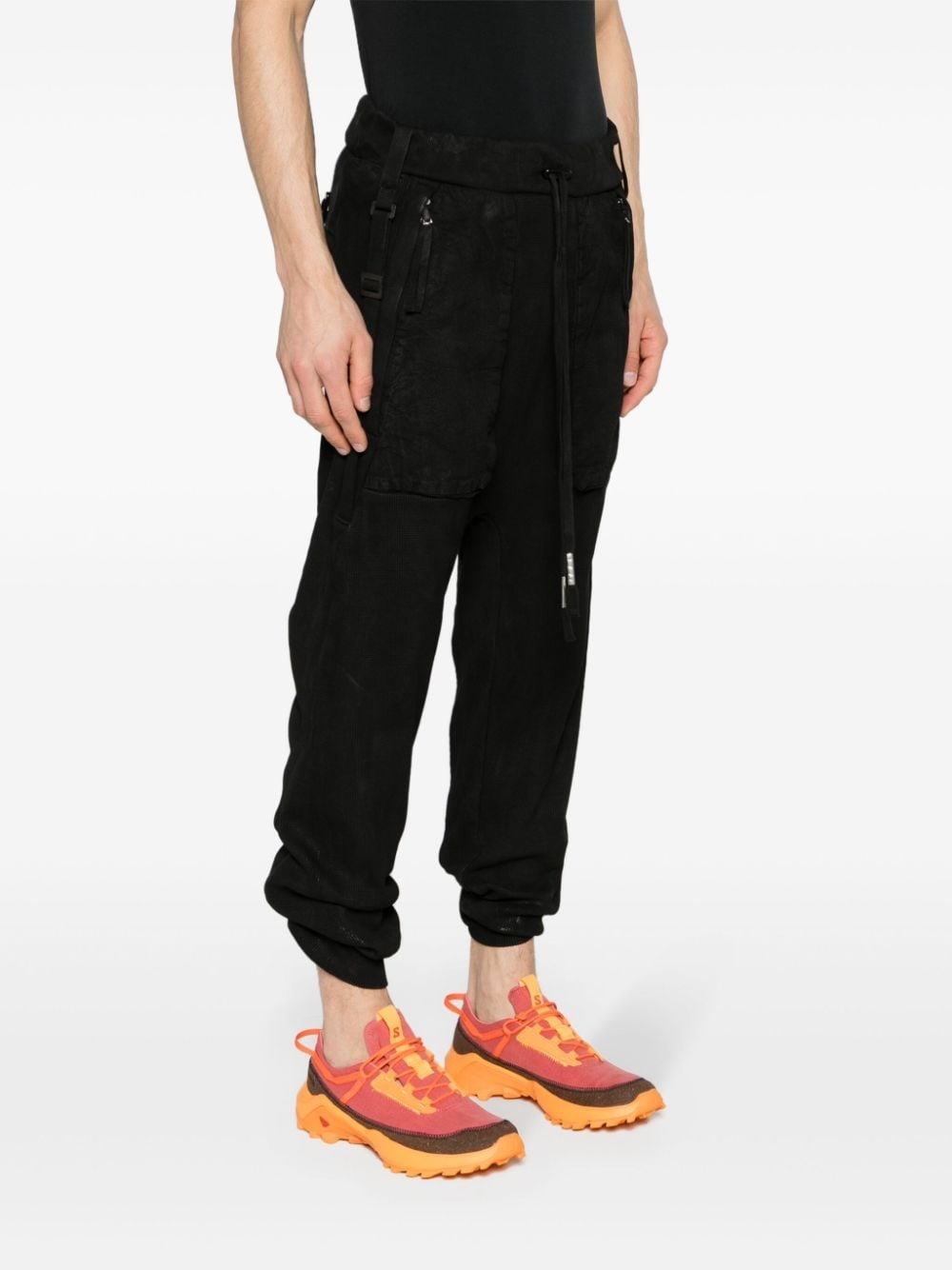 mid-rise cropped track trousers - 3