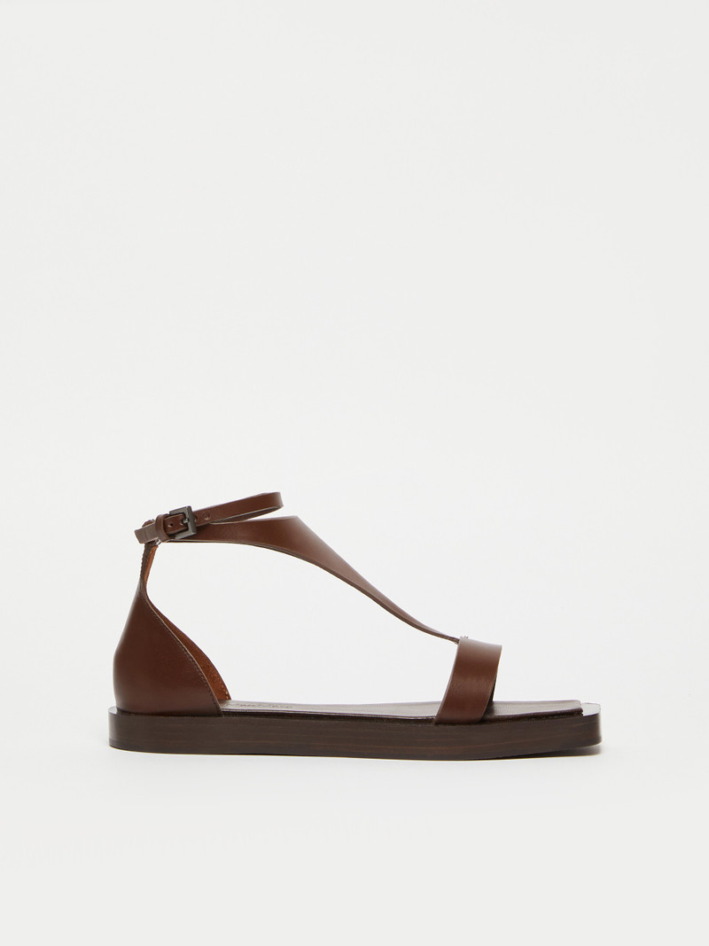VELAFLAT Flat leather sandals - 1